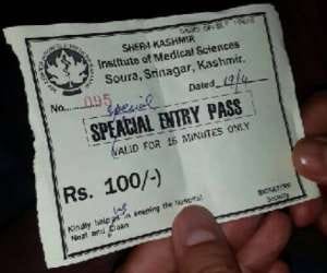 Pay Rs 100 for 15 minutes to visit SKIMS