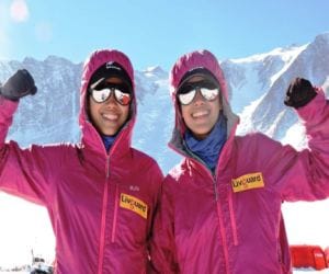 tashi nungshi reached north pole, make record.