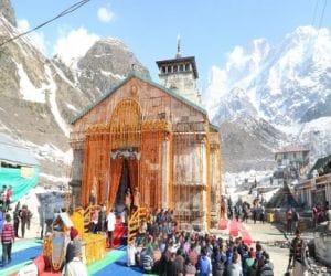 rain and hailstone in kedarnath.