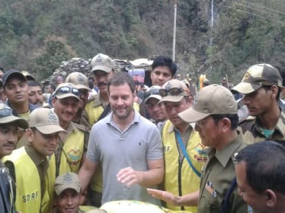 why rahul gandhi came to kedarnath.