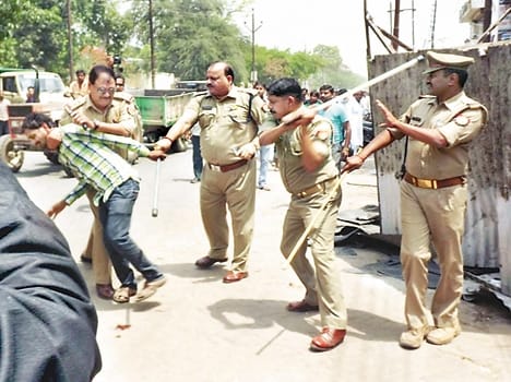 Police chased poles reprimand