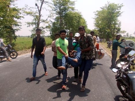 10 injured in three accidents , Referee