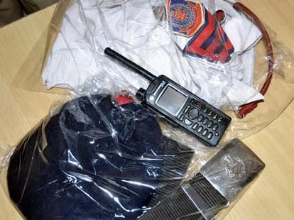 father gone balaji ... son began to extort money with help of fathers uniform
