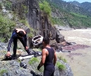 vehicle falls in chenab river, many dead, 4 bodies recovered