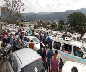 encroachment at jammu bus stand