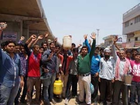 Water fair anger of people