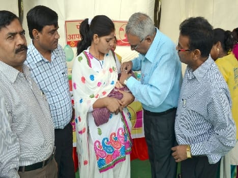 Thousands of children P polio dose