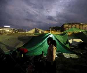 heavy rain started in nepal after earthquke