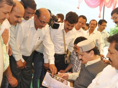 no development in jp nadda adopted village in himachal.