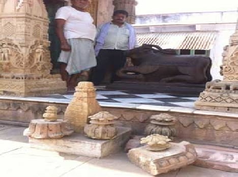 Temple has collapsed dome