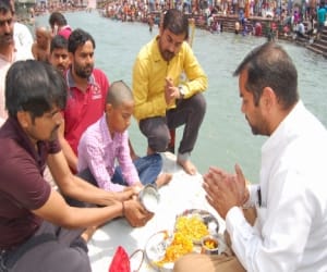 farmer gajendra's ashes passed in Ganges