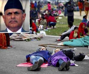 president of nepal spend night outside presidential house