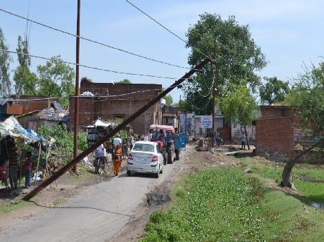 Now the storm uprooted trees, broken power poles