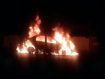 wife burn husband alive due to lover
