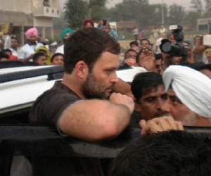rahul gandhi met with farmer in punjab