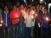 Youths pulled Candle March