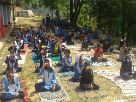 NCC cadets receive training in yoga