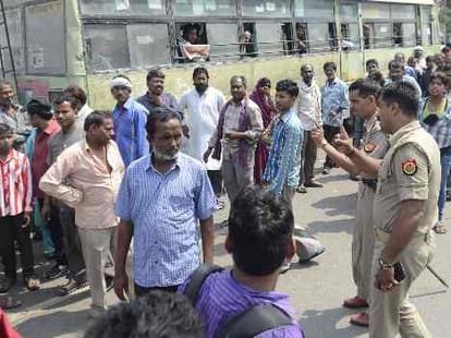 Strike in Uttar Pradesh.