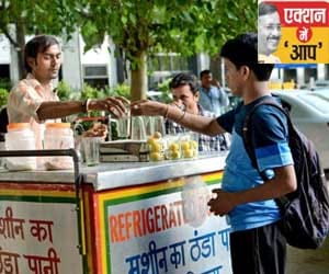 Now delhi govt will avail free drinking water on delhi streets