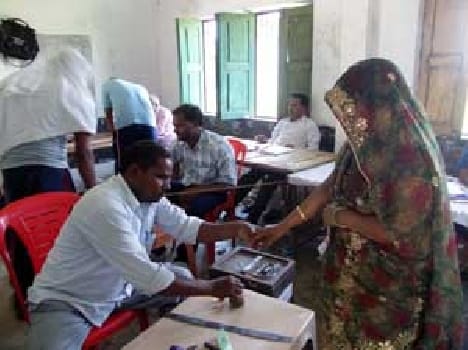 The election of pradhan