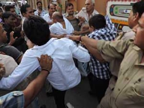 the local people beaten the former up minister Ghura Ram