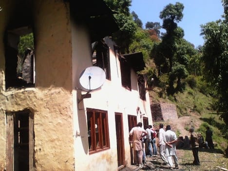 fire inccident in shimla four died.