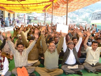 hrtc strike in shimla.