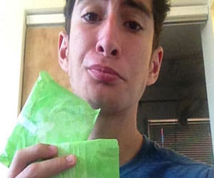 teen boys bringing pads to school