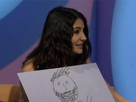 anushka draws virat's pic