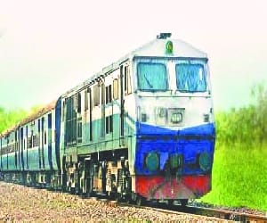 Carelessness on railway track.