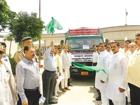 The first batch of relief leave for Nepal