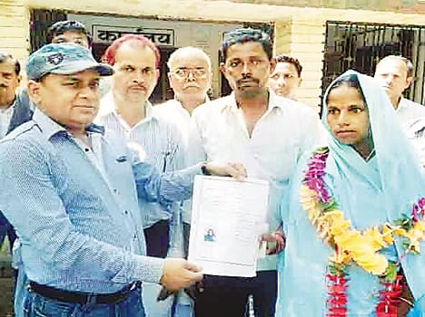 Savitri was elected village head of danda