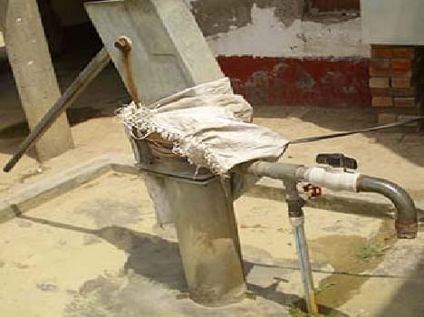Occupied people has the government hand pumps
