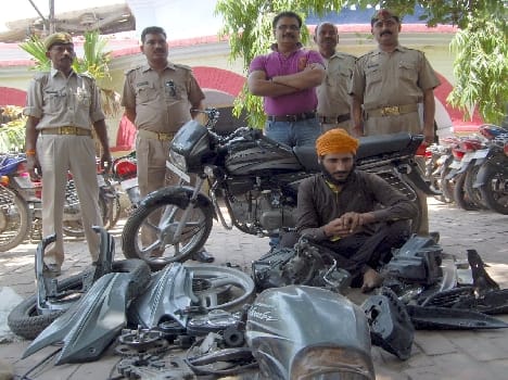 Pieces of stolen bikes Vicious seller arrested