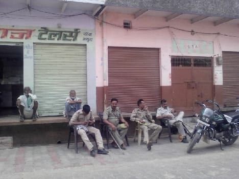 communal tension in saunkh area of mathura