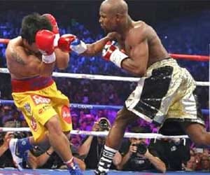 World's big boxing competition with pacquiao and mayweather.