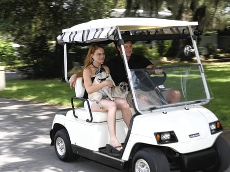 golf cart running in shimla.
