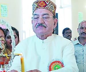 health minister kaul singh thakur in nahan sirmour.