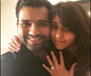 rohit sharma got engaged