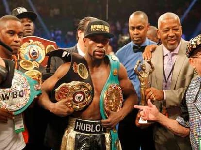 World's big boxing competition with pacquiao and mayweather.