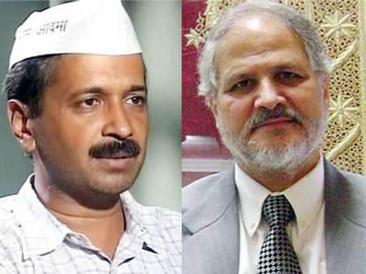 kejriwal najeeb jung despute reached president house