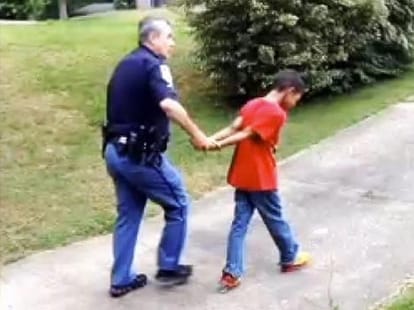 Mum calls cops on her 10-year-old son to teach him a lesson