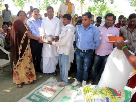 Distributed relief supplies to Agnipeediton