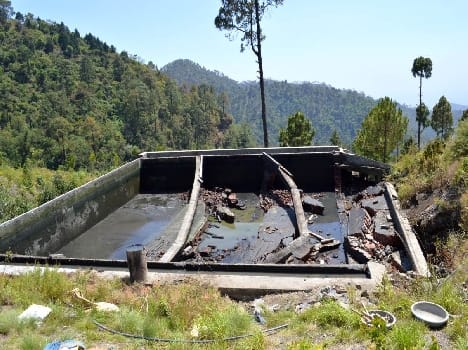 Five of MLD sewage treatment tanks demolished