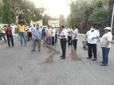 Mega Cleaning Day celebrating as sanitation