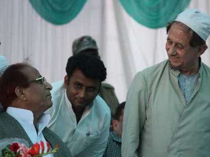Azam Khan says muslims should break RSS into three parts.