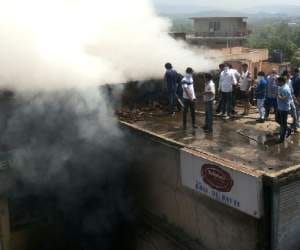 fire at kangra stationary store.