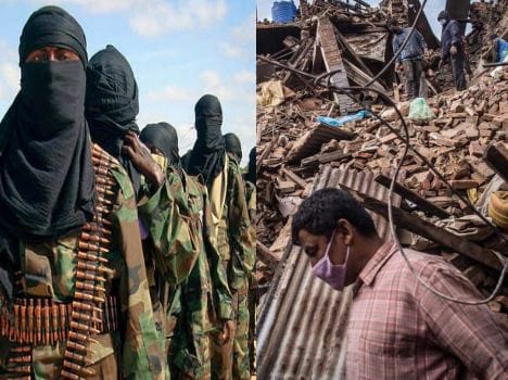 terrorist can be active after earthquake.