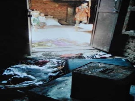 The fire burnt household Dibri