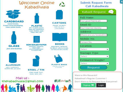 online kabadiwala will come to pick ur scrap